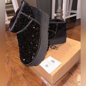 Sequin ugg boots